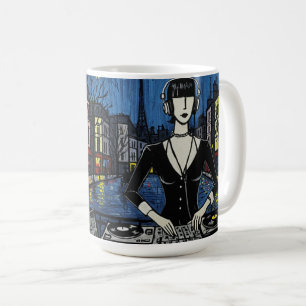 Paris DJ Art Collection(クラブカルチャー × パリ アートシリーズ) コーヒーマグカップ