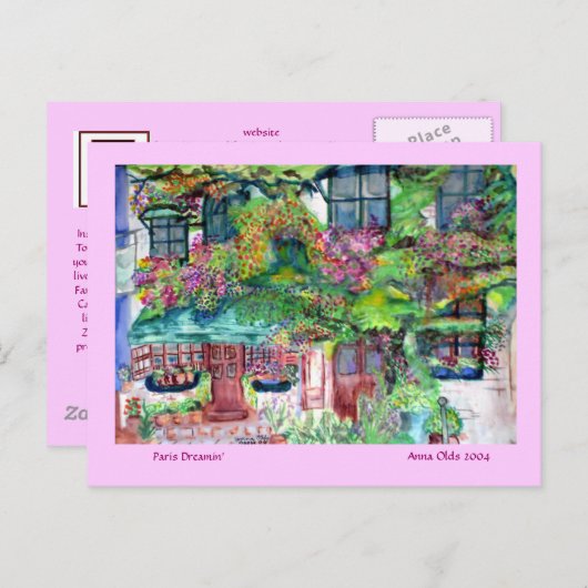 Paris Dreamin」 – はがき (正面/裏面)