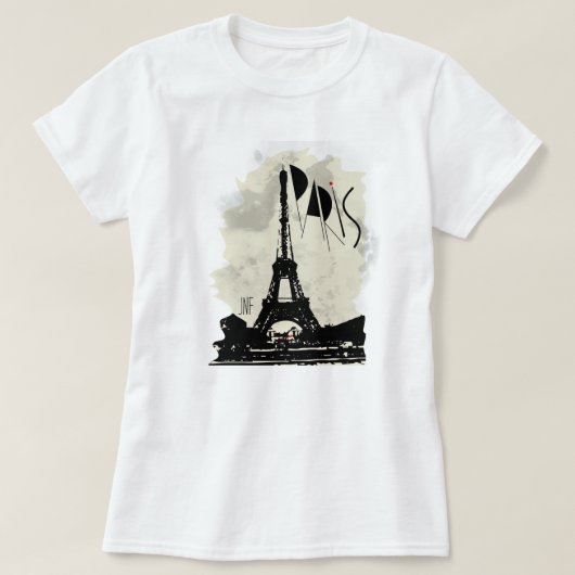 paris eifel tower jnf tシャツ (デザイン正面)