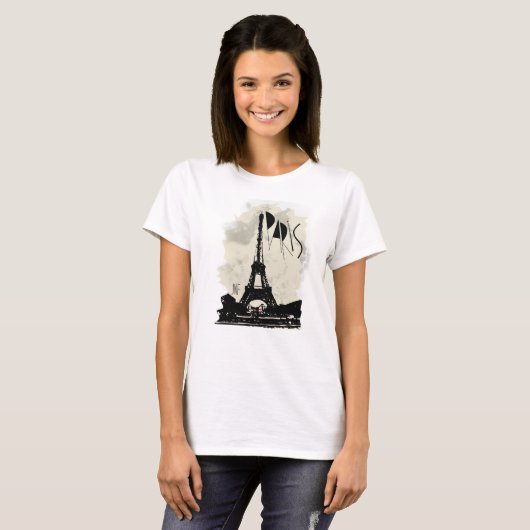 paris eifel tower jnf tシャツ (正面フル)