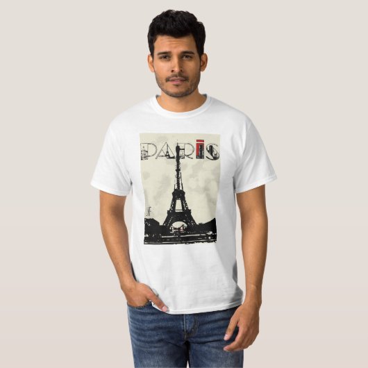 paris eifel tower jnf tシャツ (正面フル)