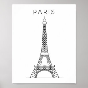 PARIS EIFFEL TOWER ポスター