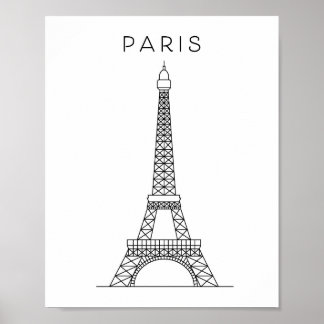PARIS EIFFEL TOWER ポスター