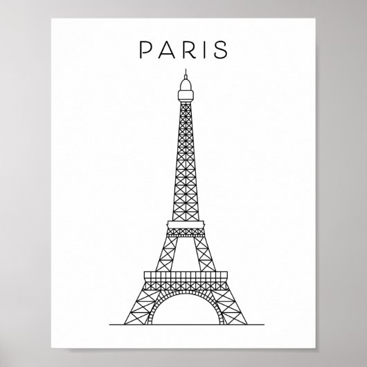 PARIS EIFFEL TOWER ポスター (正面)