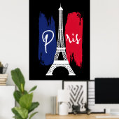 Paris Eiffel Tower  ポスター (ホームオフィス)