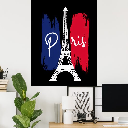 Paris Eiffel Tower  ポスター (ホームオフィス)