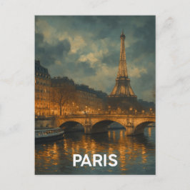 Paris Eiffel Tower ポストカード