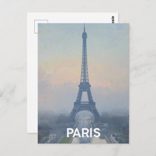 Paris Eiffel Tower ポストカード (正面/裏面)