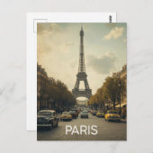 Paris Eiffel Tower ポストカード (正面/裏面)