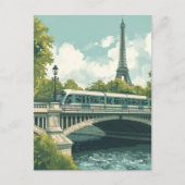 Paris Eiffel Tower ポストカード (正面)