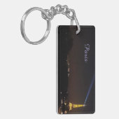 Paris Eiffel Tower at Night Keychain キーホルダー (正面左)