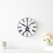 Paris Eiffel Tower Clock French ラウンド壁時計 (ホーム)