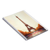 Paris Eiffel Tower Cornhole– France Travel Design. ノートブック (右側)