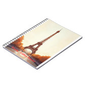 Paris Eiffel Tower Cornhole– France Travel Design. ノートブック (左側)
