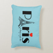 Paris Eiffel Tower Design アクセントクッション (裏面(縦))