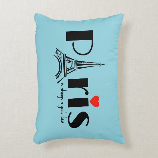 Paris Eiffel Tower Design  アクセントクッション (正面(垂直))