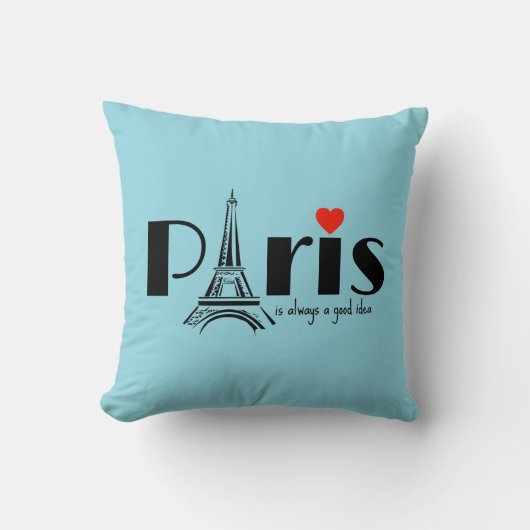 Paris Eiffel Tower Design  クッション (正面)