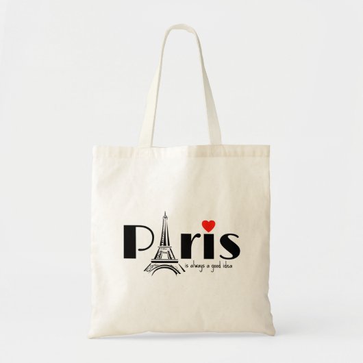 Paris Eiffel Tower Design トートバッグ (正面)