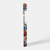 Paris Eiffel Tower Graffiti Street Art iPhoneケース (左側面)