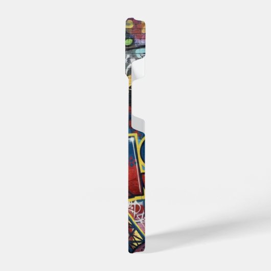 Paris Eiffel Tower Graffiti Street Art iPhoneケース (左側面)