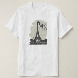 paris eiffel tower jnf tシャツ
