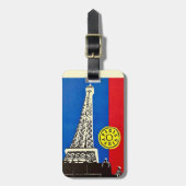 Paris Eiffel Tower Luggage Tag ラゲッジタグ (正面縦)