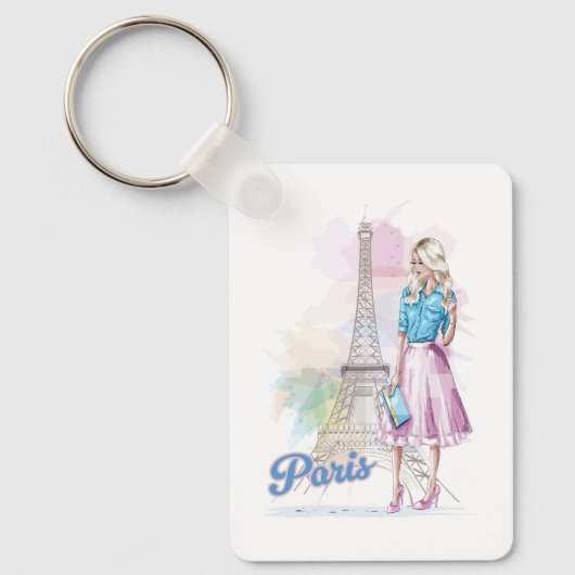 Paris Eiffel Tower sightseeing キーホルダー (正面)