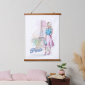 Paris Eiffel Tower sightseeing 吊り下げ型タペストリー (寝室)