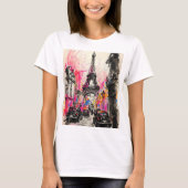Paris, Eiffel Tower Vinatge style Classic T-Shirt  Tシャツ (正面)