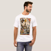Paris Elegance – Geometric Art T-Shirt Tシャツ (正面フル)