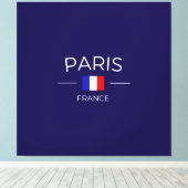 paris en France キャンバスプリント (インサイチュ (ウッドフロア))