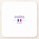 paris en France スクエアペーパーコースター (正面)