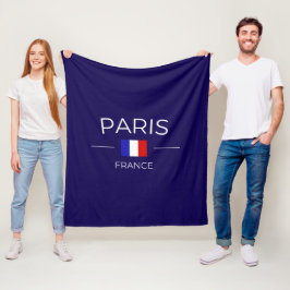 paris en France フリースブランケット