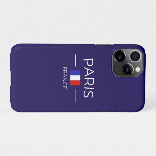 paris en France iPhoneケース (裏面横)