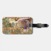 Paris Flapper Art Deco Peacock Vintage ラゲッジタグ (裏面横)