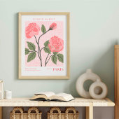 Paris Flower Market Botanical ポスター