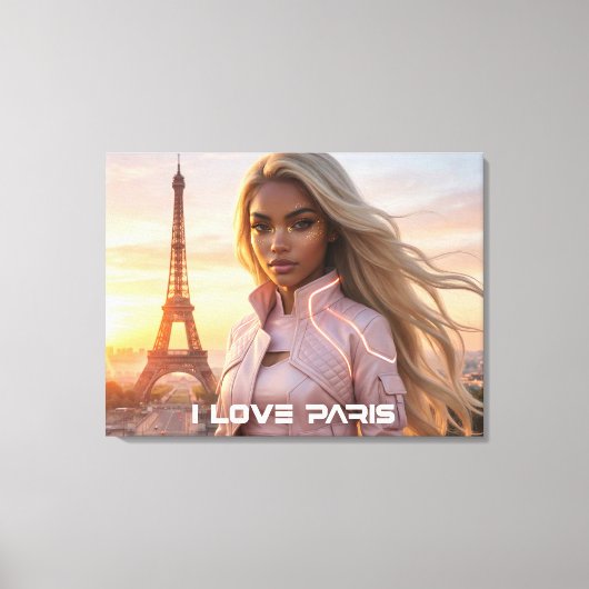 PARIS - FRANCE キャンバスプリント (正面)