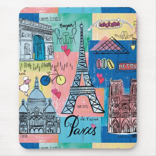 Paris, France マウスパッド (正面)