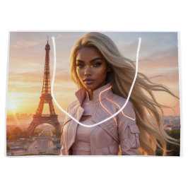 PARIS - FRANCE ラージペーパーバッグ