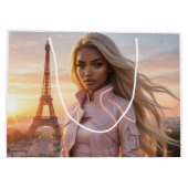 PARIS - FRANCE ラージペーパーバッグ (裏面)