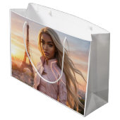 PARIS - FRANCE ラージペーパーバッグ (裏面アングル)