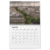 Paris-France Calendar カレンダー (3月 2027)
