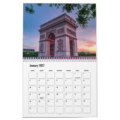 Paris-France Calendar カレンダー (1月 2027)
