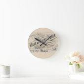 Paris, France Clock ラウンド壁時計 (ホーム)