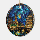 Paris France Eiffel Tower  セラミックオーナメント (左)