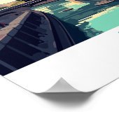 Paris France, Eiffel Tower Travel Wall Poster ポスター (角)