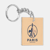 Paris France Europe キーホルダー (正面左)