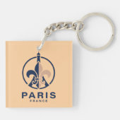 Paris France Europe キーホルダー (裏面)