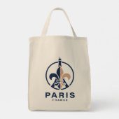 Paris France Europe トートバッグ (裏面)