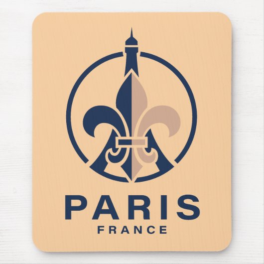 Paris France Europe マウスパッド (正面)